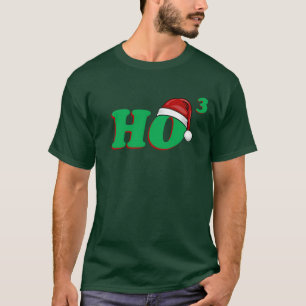 T-shirt Ho (cubés) chemise drôle de Noël 3