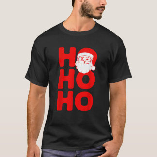 T-shirt HO HO HO 3 Santa Claus Xmas