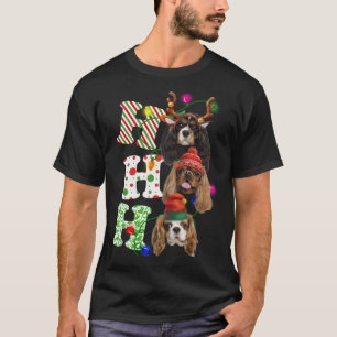 T-shirt Ho Ho Ho Cavalier Roi Charles Espagnol Maître Chri