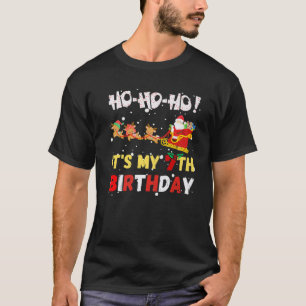 T-shirt Ho Ho Ho C'est mon 7e anniversaire Noël Père Noël 