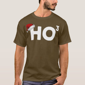 T-shirt Ho Ho Ho Cubed Funky Christmas Pun 3