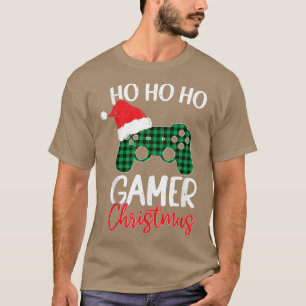 T-shirt Ho Ho Ho Gamer Noël Noël Noël Jeu vidéo Jeu L
