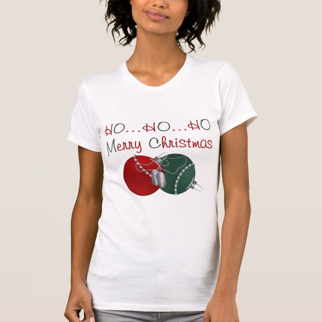 T-shirt HO HO HO Joyeux Noël (Devant)