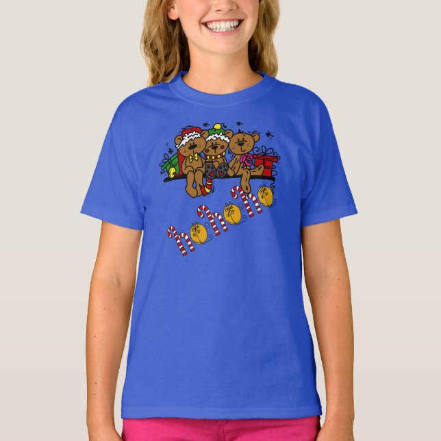 T-shirt Ho Ho Ho Nounours (Devant)