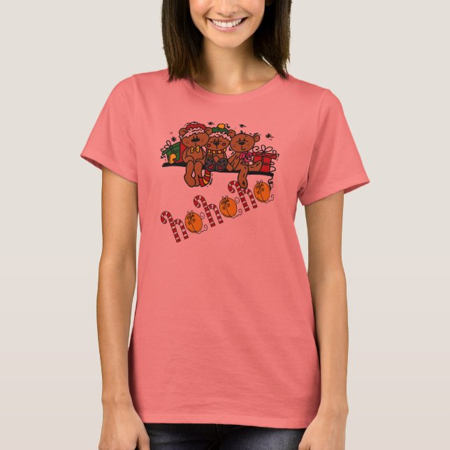 T-shirt Ho Ho Ho Nounours (Devant)