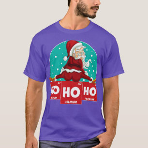 T-shirt Ho Ho Ho Père Noël Table Périodique Science Chimie