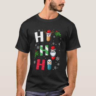 T-shirt Ho Ho Ho Pharmacie pilules pharmacie pharmacie pha