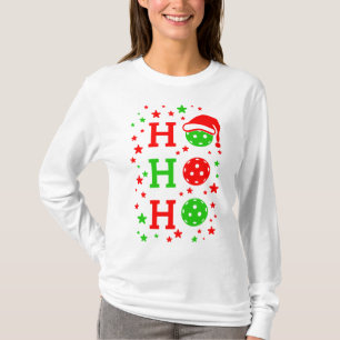 T-shirt Ho, Ho, Ho Pickleball Noël