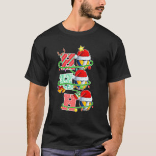 T-shirt Ho Ho Ho Volleyball Pajama Jote Noël Funny Sa