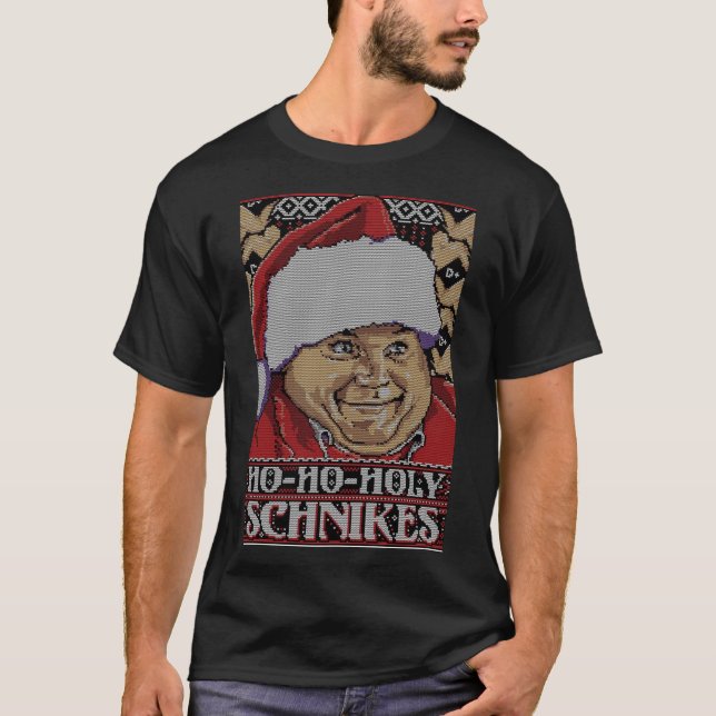 T-shirt Ho Ho Holy Schnikes horrible idée cadeau de Noël m (Devant)