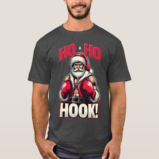 T-shirt Ho Ho Hook Boing Santa friend (Devant)