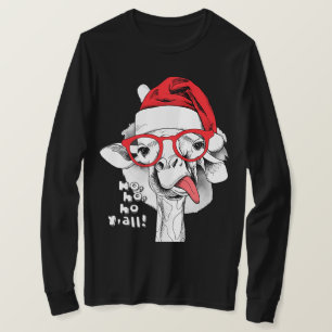 T-shirt Ho Ho Y’all Giraffe manches longues