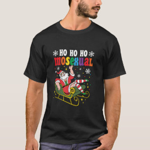 T-shirt Ho Homosexuel Gay Père Noël LGBT Pun Gay pride Chr