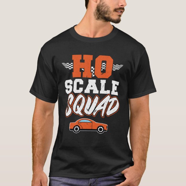 T-shirt HO Scale Squad Slot Car (Devant)
