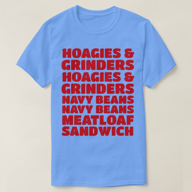 T-shirt Hoagies Grinders Hoagies Grinders Marine Beans Nav (Design devant)