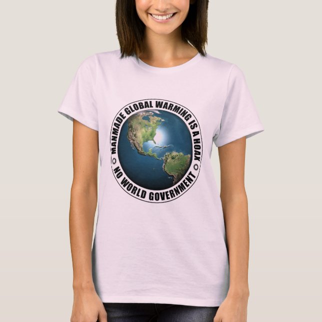 T-shirt Hoax de Réchauffement climatique artificiel (Devant)