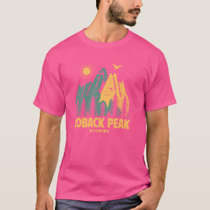 T-shirt Hoback Peak Mounts Wyoming Randonnée Extérieure Vi