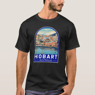 T-shirt Hobart Australie Travel Art Vintage