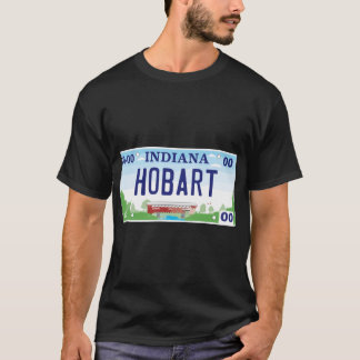 T-shirt Hobart Indiana License Plate