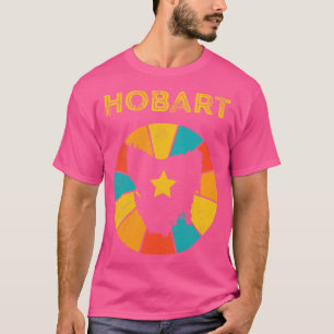 T-shirt Hobart Tasmania Vintage Souvenir déshabillé 1