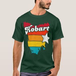 T-shirt Hobart Tasmania Vintage Souvenir déshabillé 2