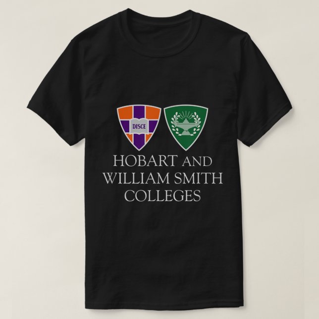 T-shirt Hobart  William Smith Colleges Combined Logo Mark  (Design devant)