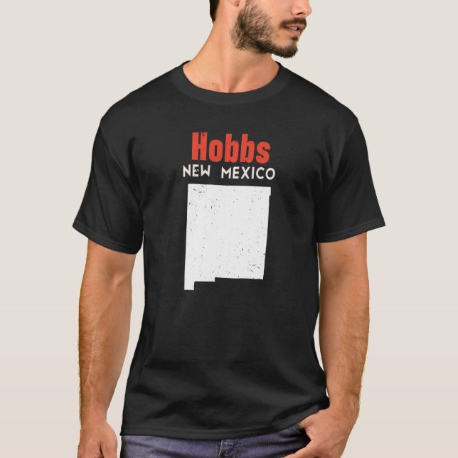T-shirt Hobbs USA State America Travel New Mexican New Mex (Devant)