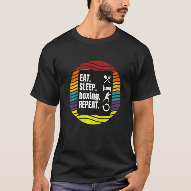 T-shirt Hobby de boxe (Devant)