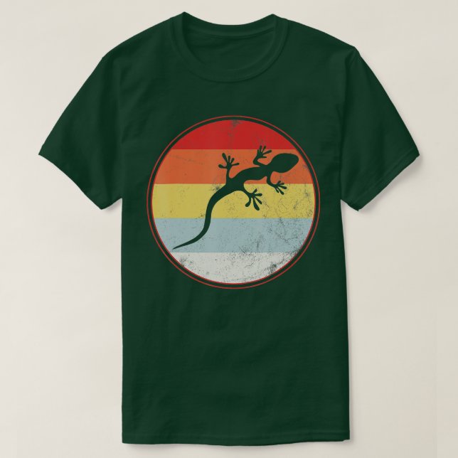 T-shirt Hobby Lizard Vintage Geckos (Design devant)