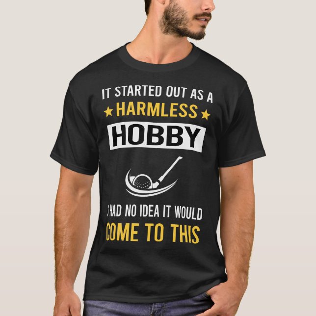 T-shirt Hobby sans danger Golf Golfing Golfing (Devant)