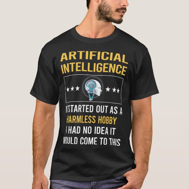 T-shirt Hobby sans danger Intelligence artificielle AI (Devant)