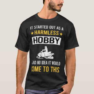 T-shirt Hobby sans danger Motoneige motoneige motoneige