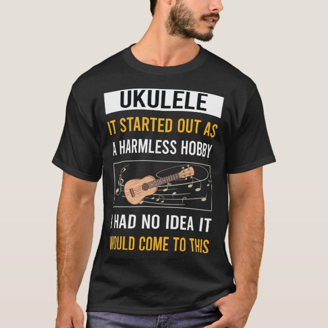 T-shirt Hobby sans danger Ukulele (Devant)