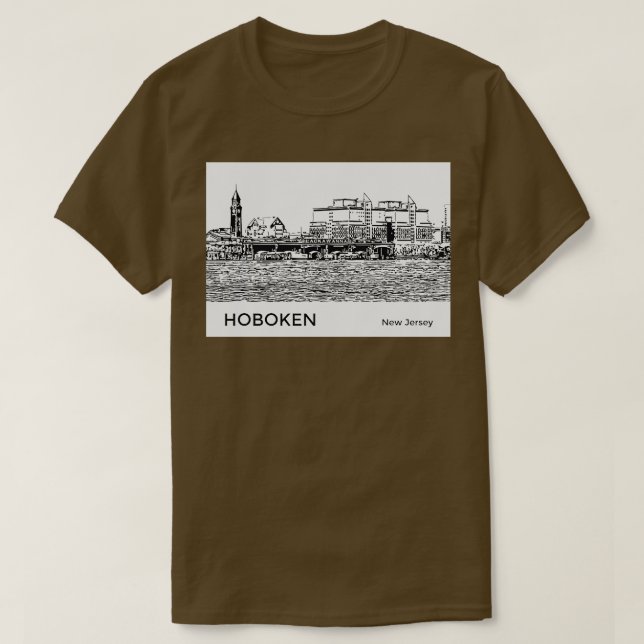 T-shirt Hoboken New Jersey (Design devant)