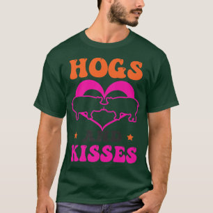 T-shirt Hochons Et Baisers Design Cochon Valentines Premiu