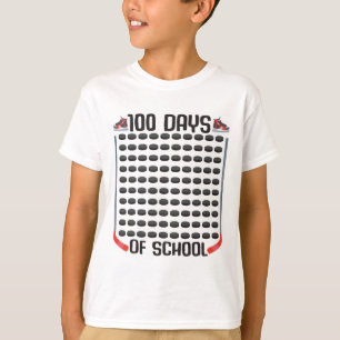 T-shirt Hockey 100 Jours D'école Sports Garçons Filles Cos