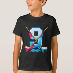 T-shirt Hockey 9 ans Crème Glacée qui Dégouline Jeunesse 9