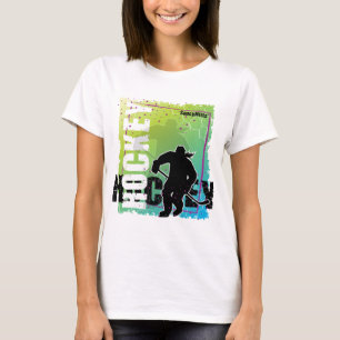T-shirt Hockey Abstrait (femelle)