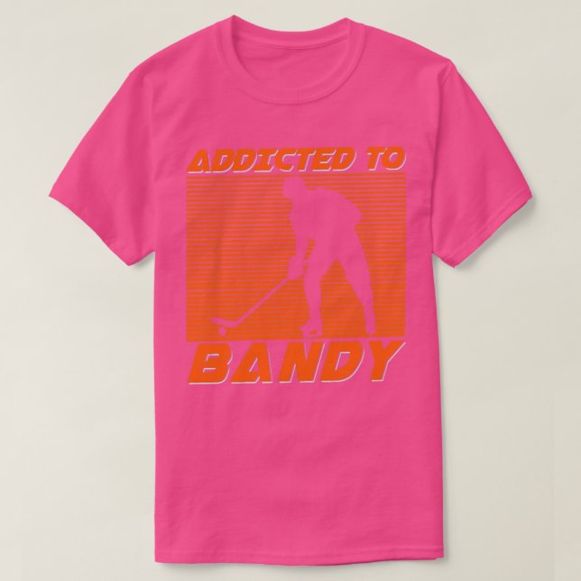 T-shirt Hockey accro à Bandy (Design devant)