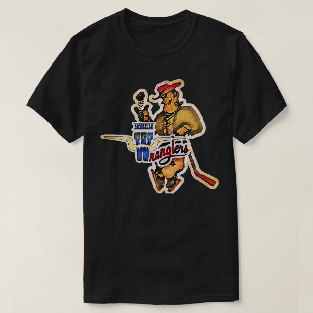 T-shirt Hockey Amarillo Wranglers (Design devant)