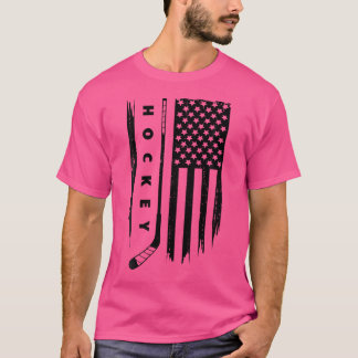 T-shirt Hockey américain Drapeau Hockey