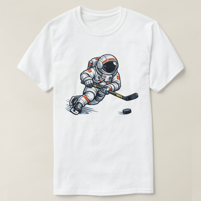 T-shirt Hockey Astronaute (Design devant)