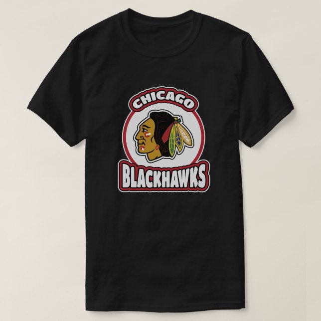 T-shirt Hockey Chicago Blackhawks idées cadeaux pour la fa (Design devant)