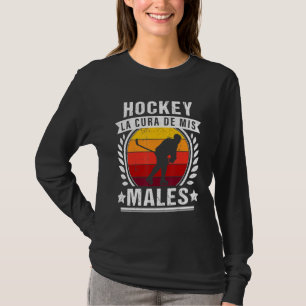 T-shirt Hockey Coach Goalkeeper Hockey Maman Papa Puck Spo