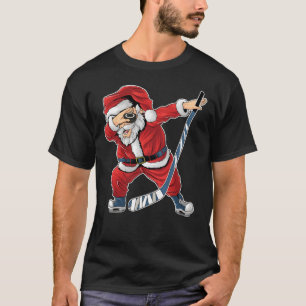 T-shirt Hockey Dabbing Noël du Père Noël