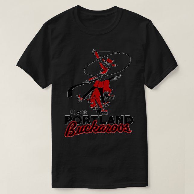 T-shirt Hockey défunt de Portland Buckaroos (Design devant)