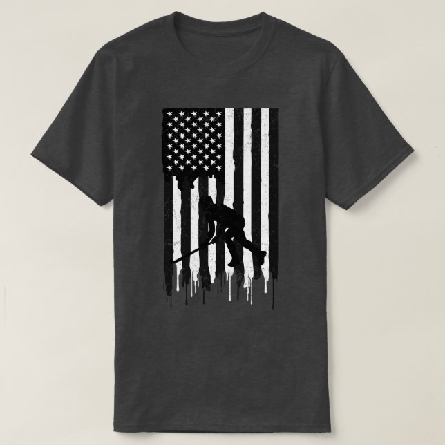 T-shirt hockey drôle (Design devant)
