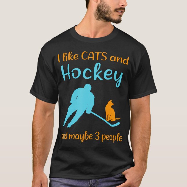 T-shirt Hockey Drôle (Devant)