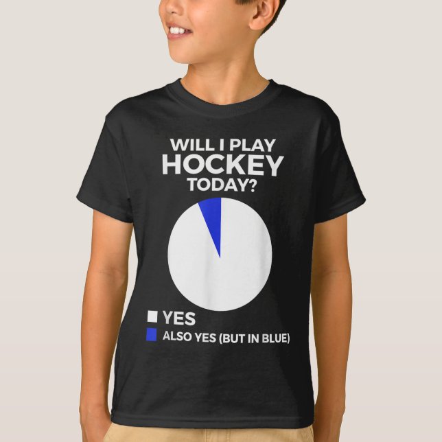 T-shirt Hockey drôle  (Devant)