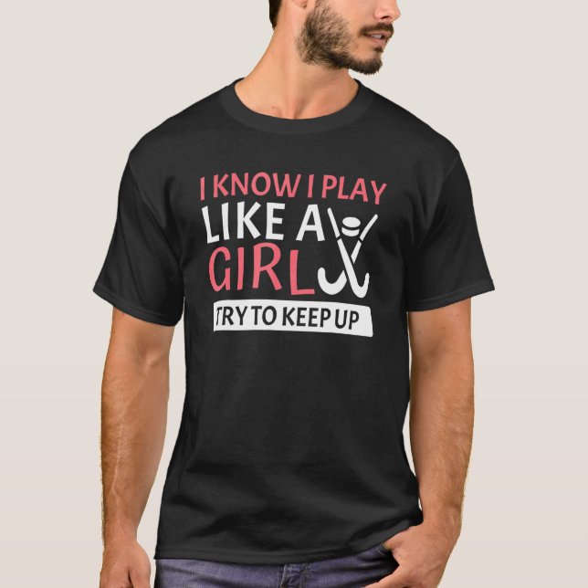 T-shirt Hockey  For Women Girls Field Hockey Player 11 (Devant)